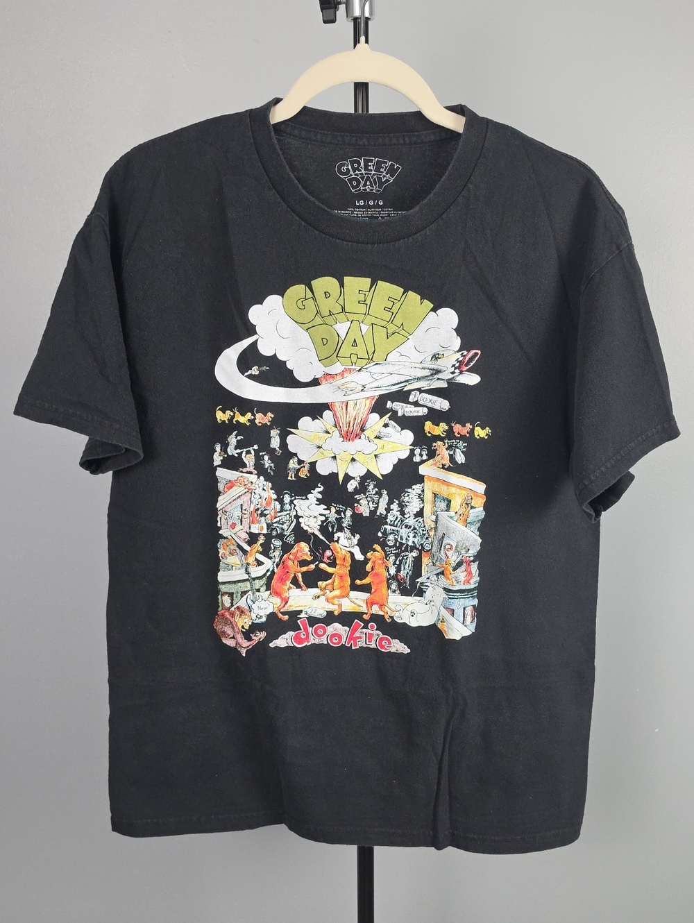 Green Day "Dookie" Unisex Graphic Band Tee, Size Large